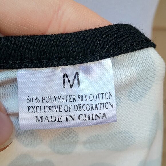 Animal Print Raglan Short Sleeve Top Cream Black Cheetah Blouse - Picture 9 of 9